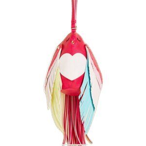 Pink Betsey Johnson bird wristlet / purse